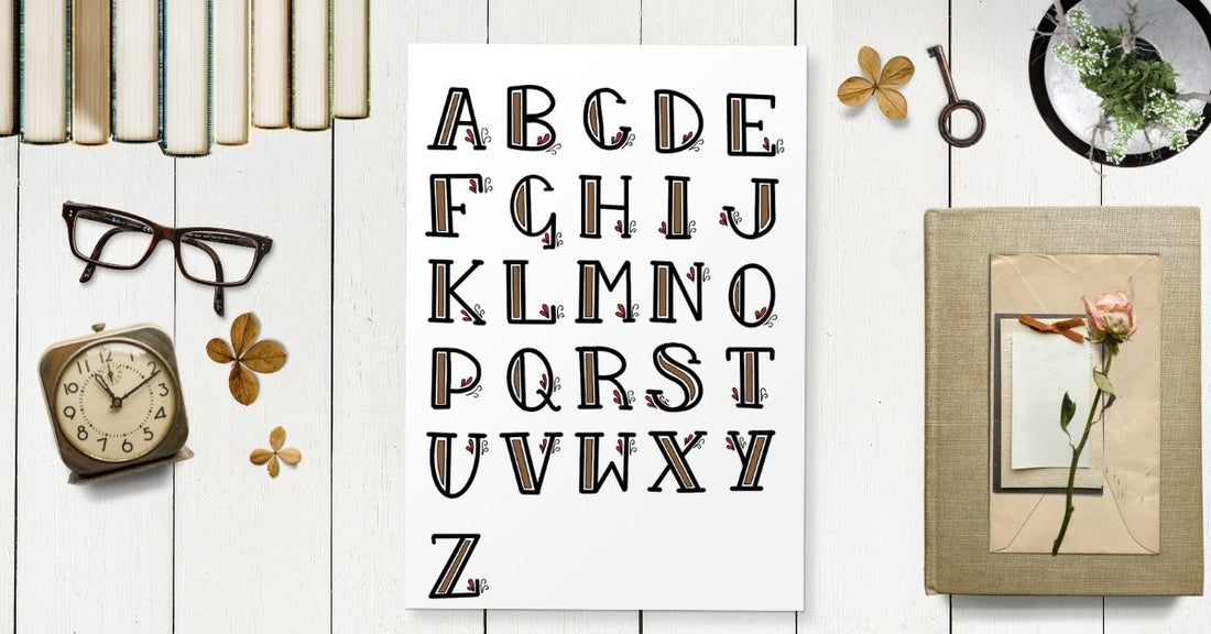 Easy block letter alphabet font