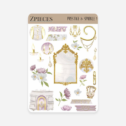 Prestige & Sparkle | Planner & journal Sticker Sheet