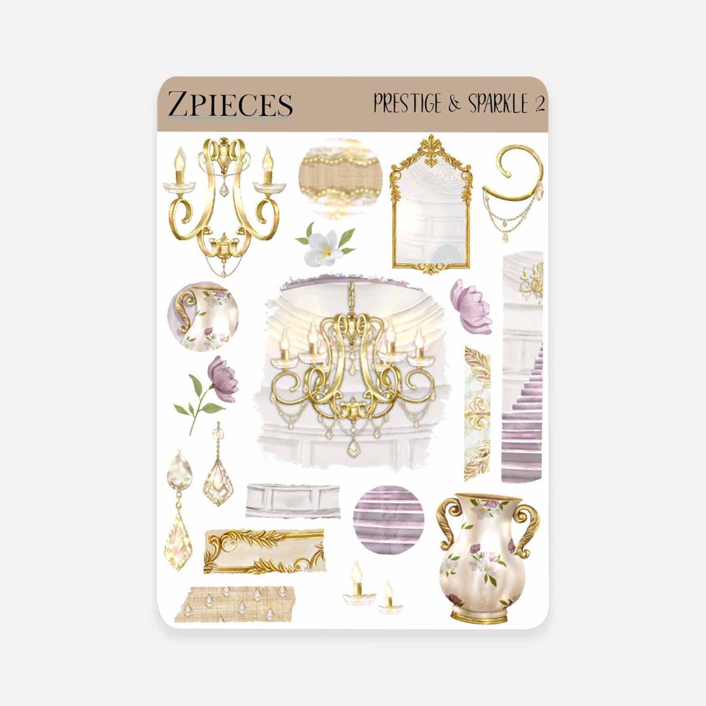 Prestige & Sparkle | Planner & journal Sticker Sheet