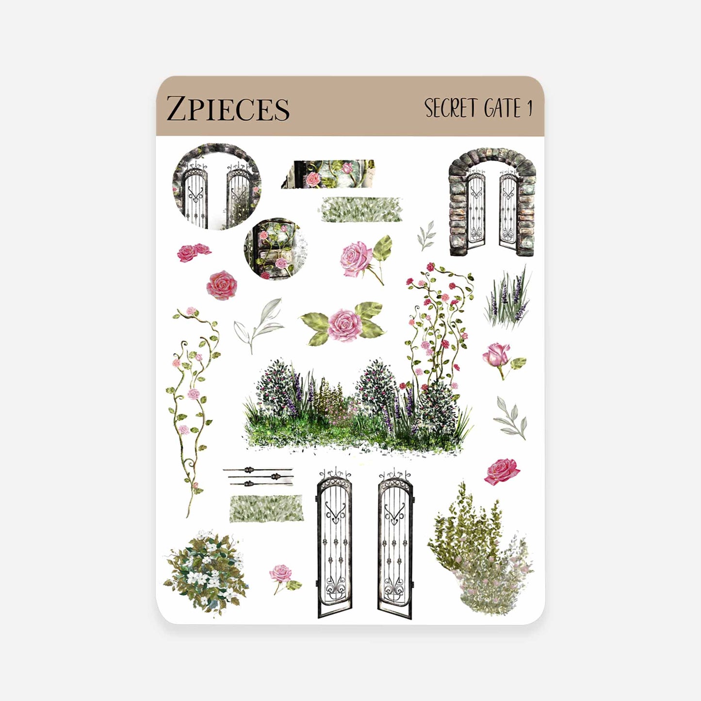 Secret Gate | Planner & journal Sticker Sheet