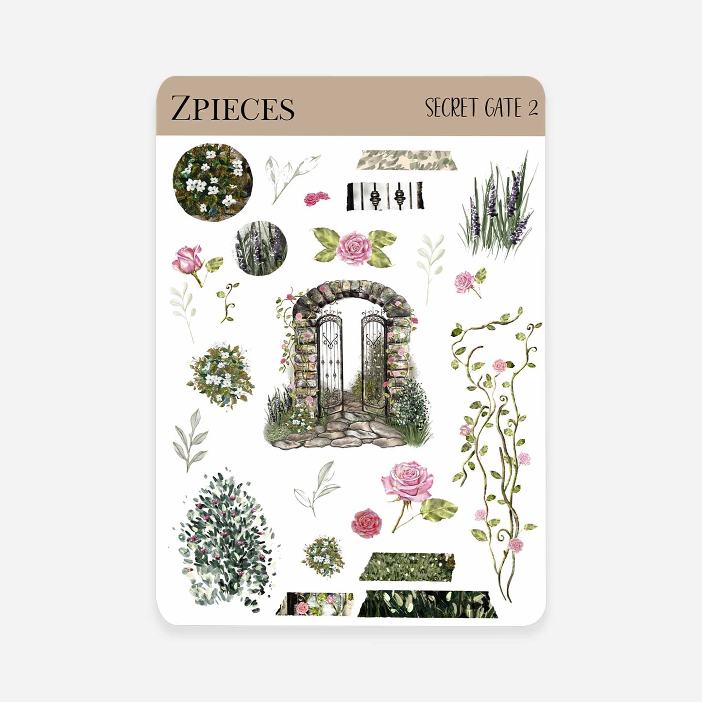 Secret Gate | Planner & journal Sticker Sheet