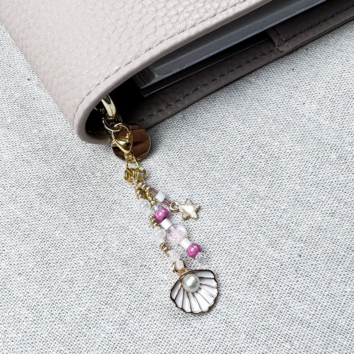 Clip Charm | Opal Seashell Charm