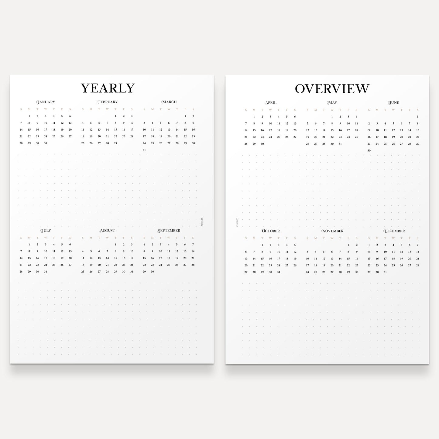 2024 COMPLETE Yearly Agenda Bundle